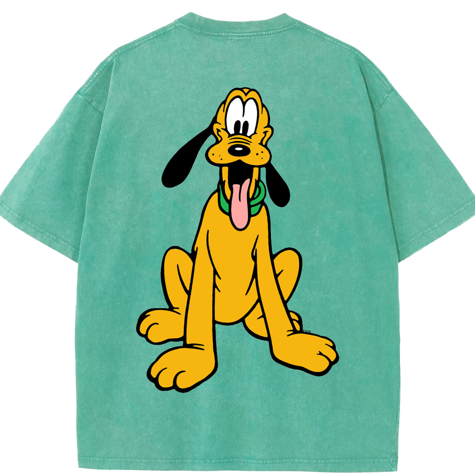 （画像用） ミッキーマウス Mickey Mouse 綿100% ヴィンテージ風 半袖Tシャツ（背面プリント）